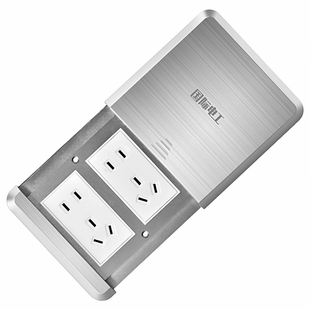 国际电工地插座隐形不锈钢平推式十孔地板防水多功能超薄五孔地插