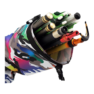 伞包竿包一体收纳袋防水超轻便携帆布钓鱼杆包斜跨渔具钓伞包伞袋