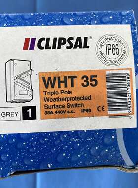 议价施耐德防水开关WHT35扳把开关IP66 CLIPSAL 440V 35A五防隔离