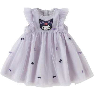 库洛米联名戴维贝拉女童连衣裙夏装洋气礼服裙子儿童生日公主裙