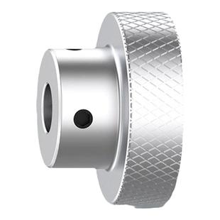 铝合金滚花手轮机床手轮手柄圆形阀门转动手柄手摇盘顶丝旋钮转盘