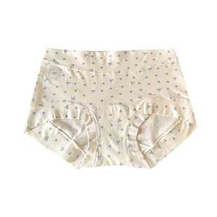 女式平角裤内裤女2026新款女士四角夏薄款透气纯棉收腹中高腰短裤