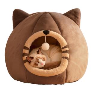 猫窝冬季保暖封闭式安全感猫窝猫床四季通用睡觉狗窝猫窝加厚保暖