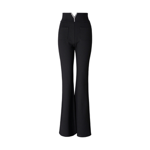 MD依诺【暖感融融】2026新款穿搭高腰时尚通勤气质设计感休闲裤子