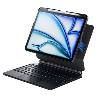 iFacemall新款ipad触点直连妙控键盘适用苹果平板专用air7伴侣壳pro11英寸磁吸13保护套4悬浮6智能5便携10代