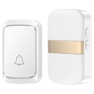 远距离电池USB双重供电无线门铃家用可区别前后门移动随身带门钟