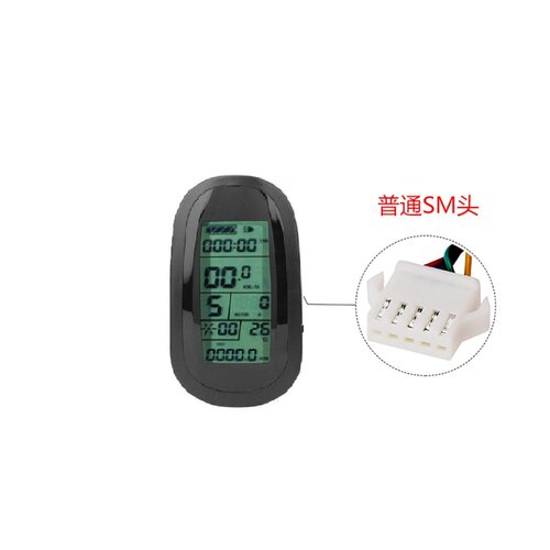 电动车电机大功率/36V500W旋飞后驱电机LCD6仪表/外贸高端改装