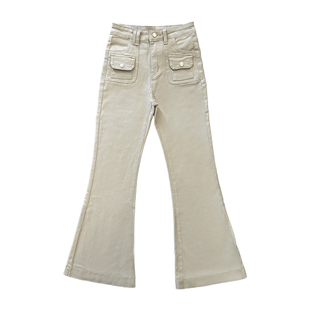 李李服饰老钱风微喇牛仔裤女2025冬季加绒高腰修身紧身翘臀长裤