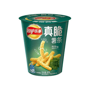 乐事真脆薯条40g杯装原味番茄海苔膨化薯片宿舍办公零食休闲食品