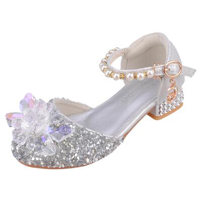 儿童水晶鞋公主鞋小孩的高跟鞋