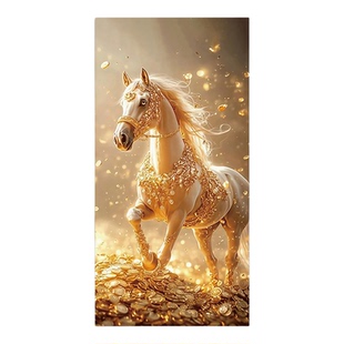 马年美化装饰画玄关走廊自粘贴画PVC支持定制 2026年新款马到成功