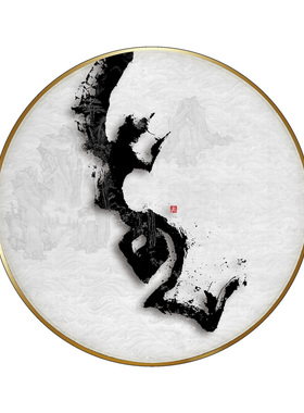 福山海图新中式风金银箔装饰画
