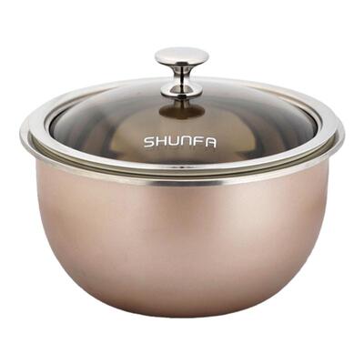 真空保温顺发304不锈钢保温汤盆