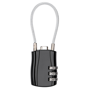 钢丝锁密码锁挂锁户外头盔锁行李箱绳锁家用防水防锈小型柜子锁头