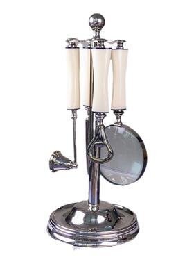 牛骨放大镜桌面装饰物