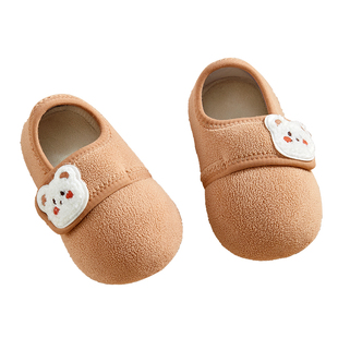 宝宝地板鞋防滑隔凉婴儿秋冬季儿童室内居家鞋袜软底学步男童女童