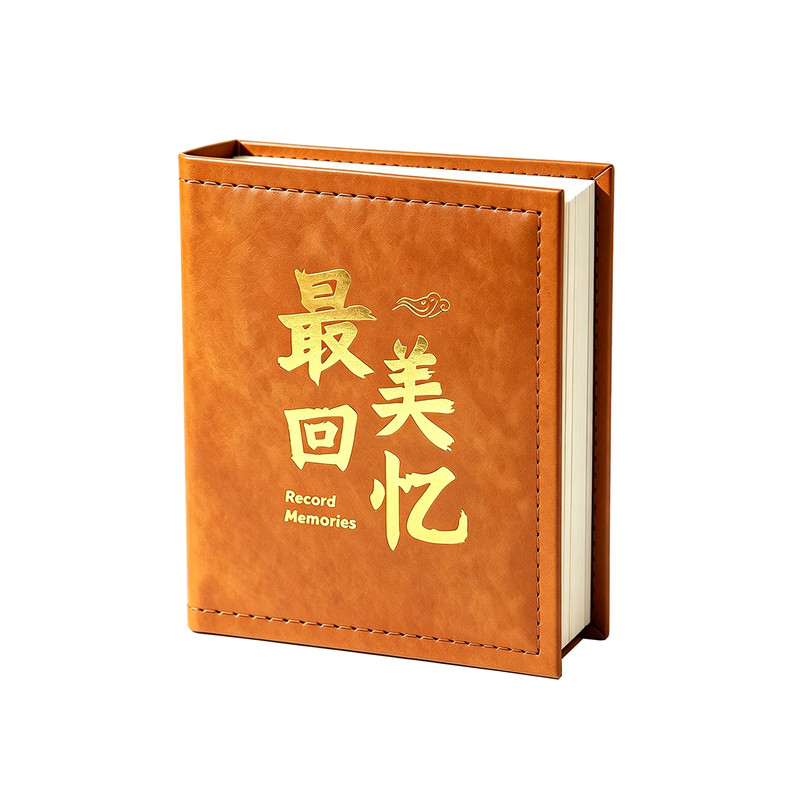 复古皮革相册本插页式纪念册5678寸混装相册照片收纳册家庭大容量