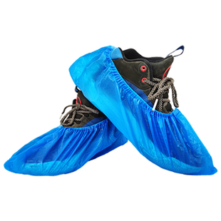 超厚CPE鞋套一次性耐磨底防水雨天室内防尘防滑学生塑料脚套男女