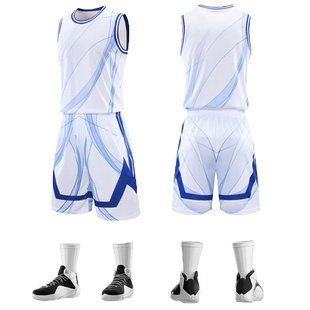 篮球服套装男定制夏季大学生比赛运动训练团队篮球衣球服订制印字