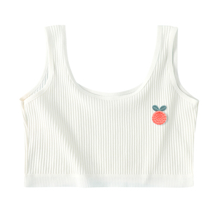 女童内衣发育期儿童成长内穿双层纯棉小学生女孩8~11岁四季小背心