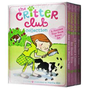 小动物俱乐部1-4册 英文原版 The Critter Club Collection 儿童课外英语阅读桥梁章节小说 女孩读物 进口书籍全英文版