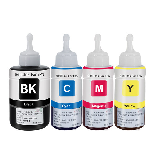 适用epson爱普生L655墨水L605 L101 L201打印机859非原装喷墨墨汁爱普森黑色彩色补充装墨仓式专用四色补充液