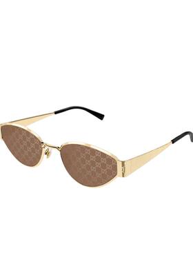 开云眼镜古驰GUCCI男女同款金属几何形窄框全框太阳镜墨镜GG1853S