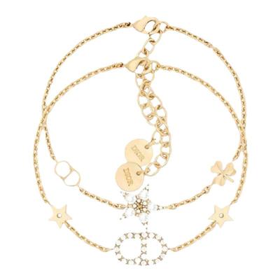 1h可退 欧洲直邮Christian Dior迪奥女士金色时尚经典手链潮流0.0