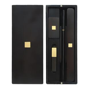 赋比兴 和合《一方便携文盒》精品文房四宝套装 高档旅行装 笔墨纸砚礼盒 专业成人便携书法用品砚台毛笔宣纸