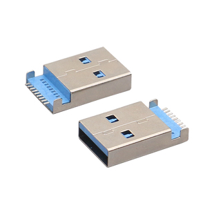 USB3.0 A型公座 沉板式 SMT贴片式 无柱 USB3.0公座 高速接口插座