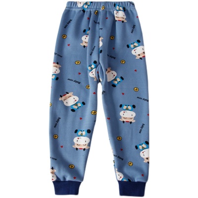 儿童一体绒保暖裤加绒加厚