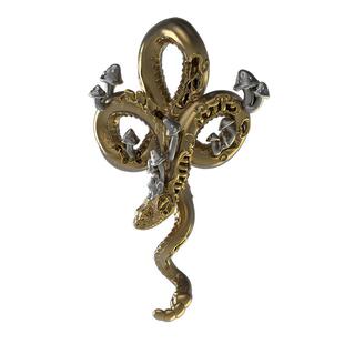 kozoo原创设计破败大蛇挂坠蛇年新款项链暗黑小众先锋首饰925纯银