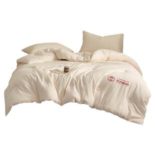 李官奇全棉35%大豆蛋白纤维被子加厚保暖冬被单双人春秋被空调被