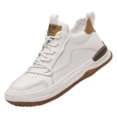 头层牛皮男鞋新款冬季保暖羊毛鞋