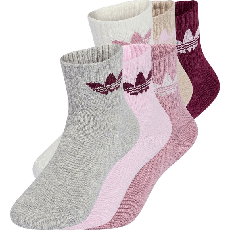 adidas阿迪达斯三叶草儿童KIDS SOCK 6PP休闲袜子KT4392