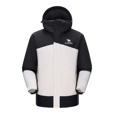 骆驼户外夹棉冲锋衣AK80硬壳防水棉服外套秋冬新款加厚撞色登山服