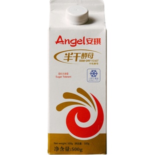 安琪半干酵母500克耐高糖酵母粉家用面包冷冻包子专用发酵粉正品