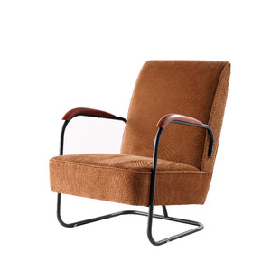 失物招领家具 上海铁管椅 复古真皮简约休闲靠背椅北欧单人沙发椅