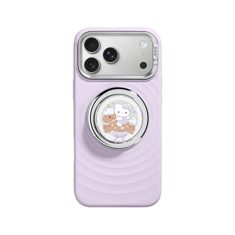 MASFEIL ×猫咪独角兽适用iPhone17Promax手机壳新款磁吸带支架苹果17Pro全包保护套液态硅胶Zo7高级感可爱