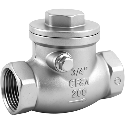 304不锈钢内螺纹卧式止回阀单向