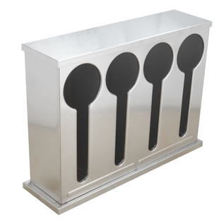 三洽龟壳汤壳勺漏勺汤勺不锈钢收纳盒调羹汤匙架饭店餐厅食堂商用