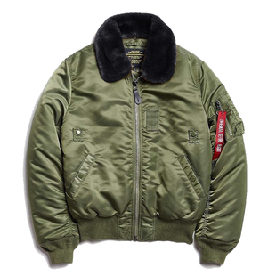 vintage复古古着风 B15飞行员夹克鼻祖 短款棉服情侣款工装外套男