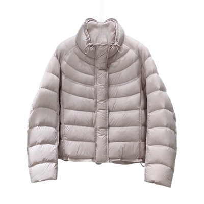 韩系简约立领排骨羽绒服女短款