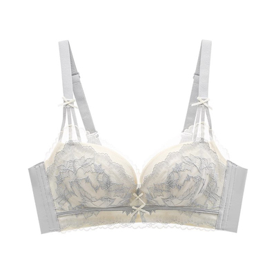 法式A杯聚拢收副乳性感甜美内衣