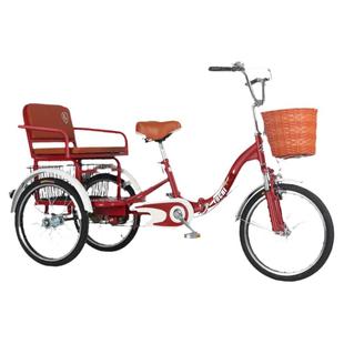 老年三轮车人力车老人代步车脚蹬脚踏自行车成人三轮车双人车轻便