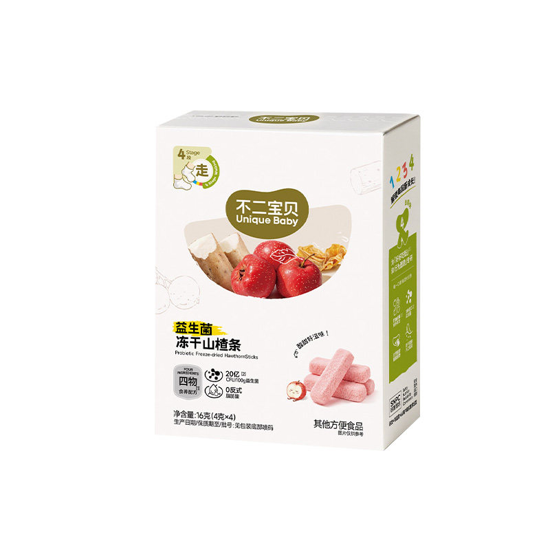 不二宝贝冻干山楂条益生菌冻干