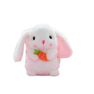 儿童兔子毛绒玩具仿真电动玩偶魔音公仔会学说话的小白兔鸭子女孩