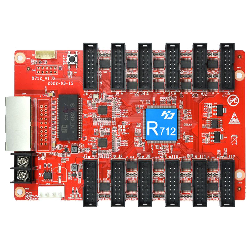 灰度HD-R500 R708 712 716 R732全彩电子屏接收卡led显示屏控制卡