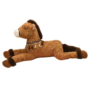 马年吉祥物仿真马玩偶毛绒玩具大号小白马公仔抱枕娃娃新年礼物女