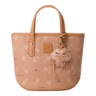 OMENTAR欧蒙特笑脸菜篮子包小托特包原创设计秋冬通勤手提斜挎包